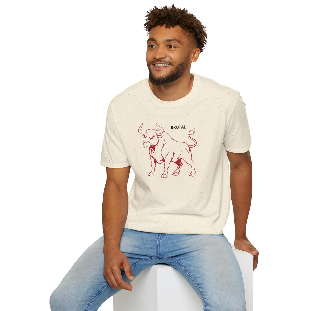 BRUTAL Bull T-Shirt Premium Design SKIALFA Unisex