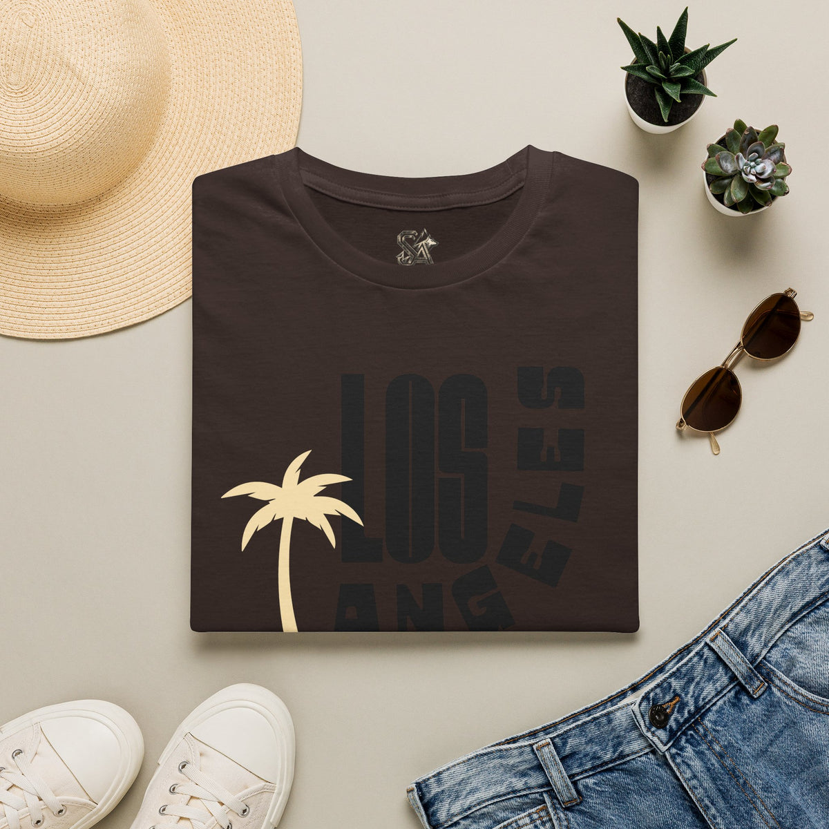 LOS ANGELES T-Shirt Premium Design SKIALFA Unisex