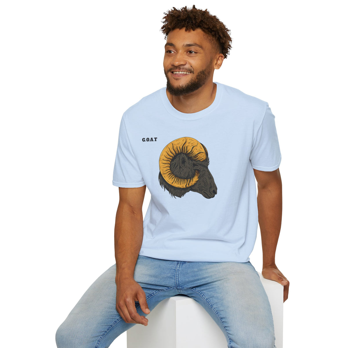 GOAT Goat Head T-Shirt Premium Design SKIALFA Unisex