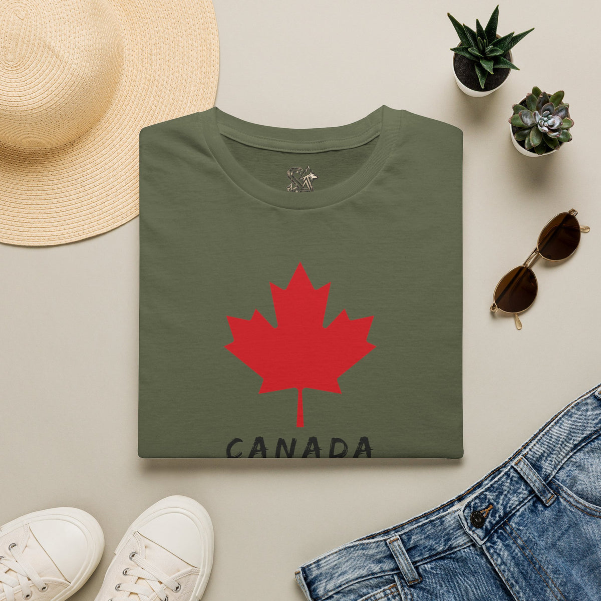 CANADA Leaf T-Shirt Premium Design SKIALFA Unisex
