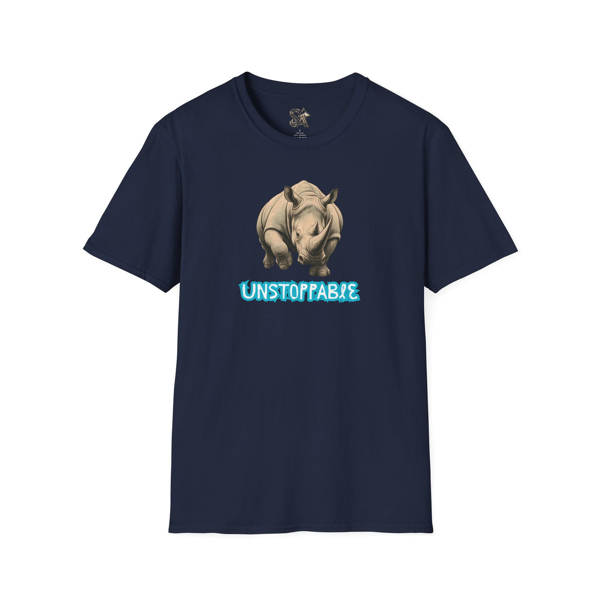 UNSTOPPABLE Rhino T-Shirt Premium Design SKIALFA Unisex