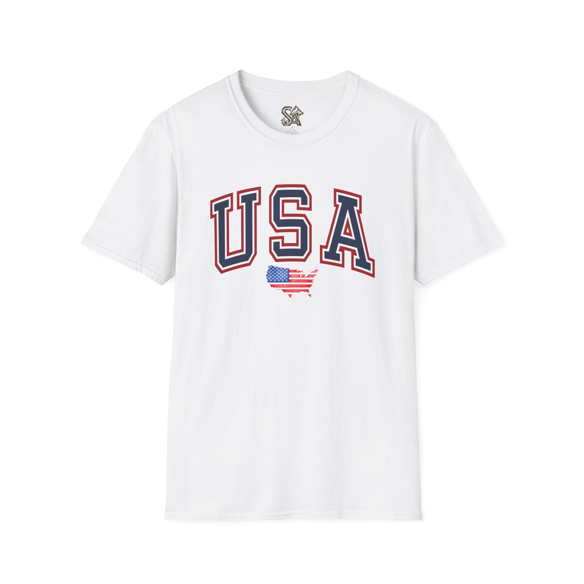 USA Flag T-Shirt Premium Design SKIALFA Unisex