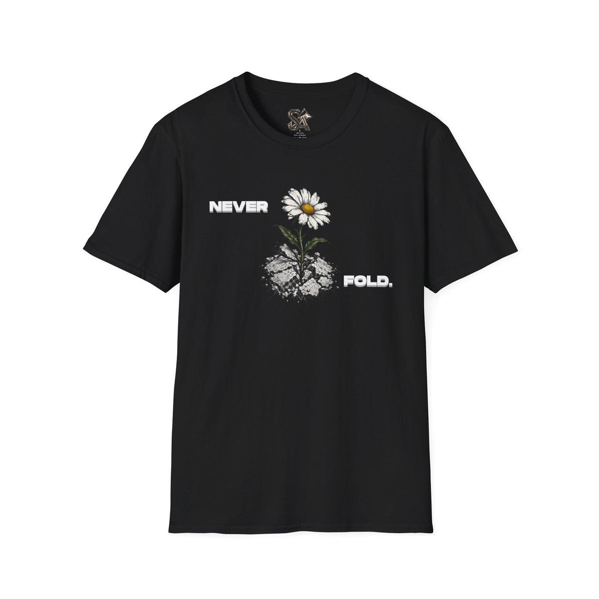 NEVER FOLD T-Shirt Premium Design SKIALFA Unisex