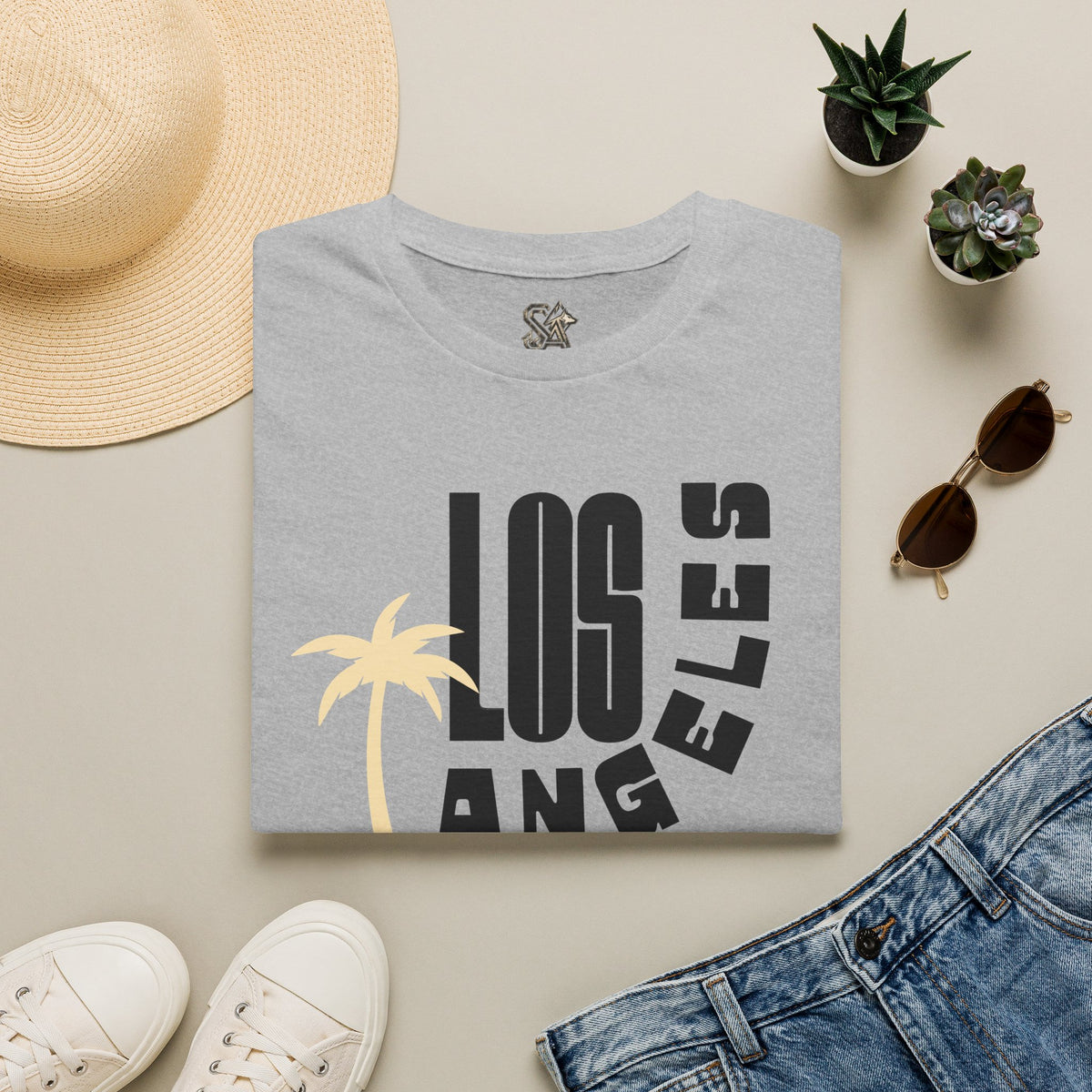 LOS ANGELES T-Shirt Premium Design SKIALFA Unisex