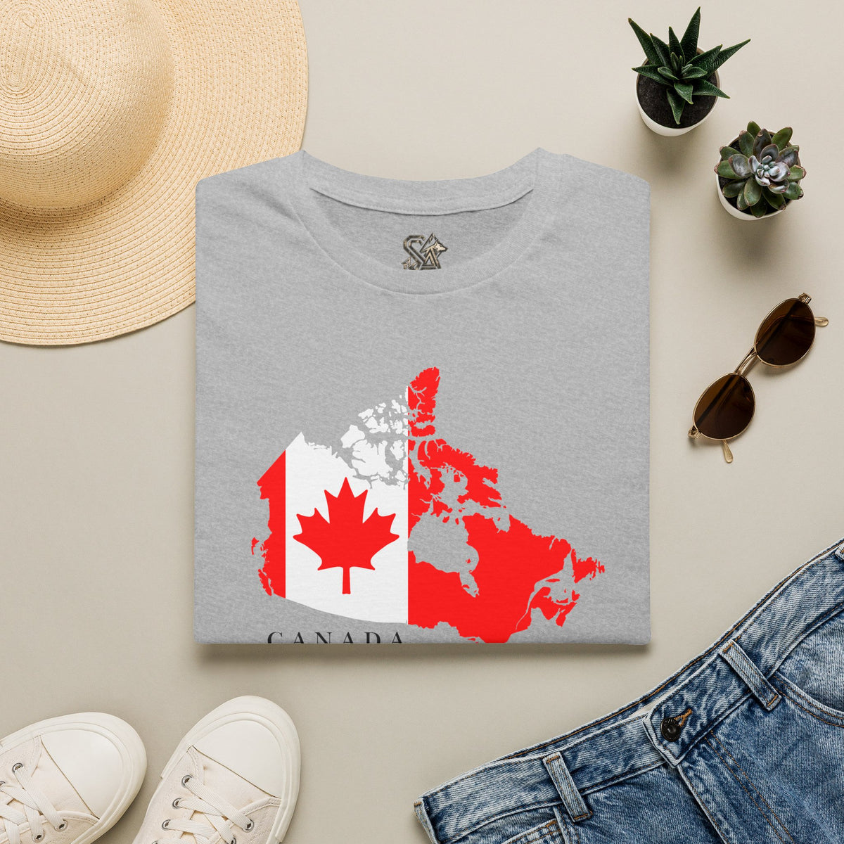 Canada Maple T-Shirt Premium Design SKIALFA Unisex