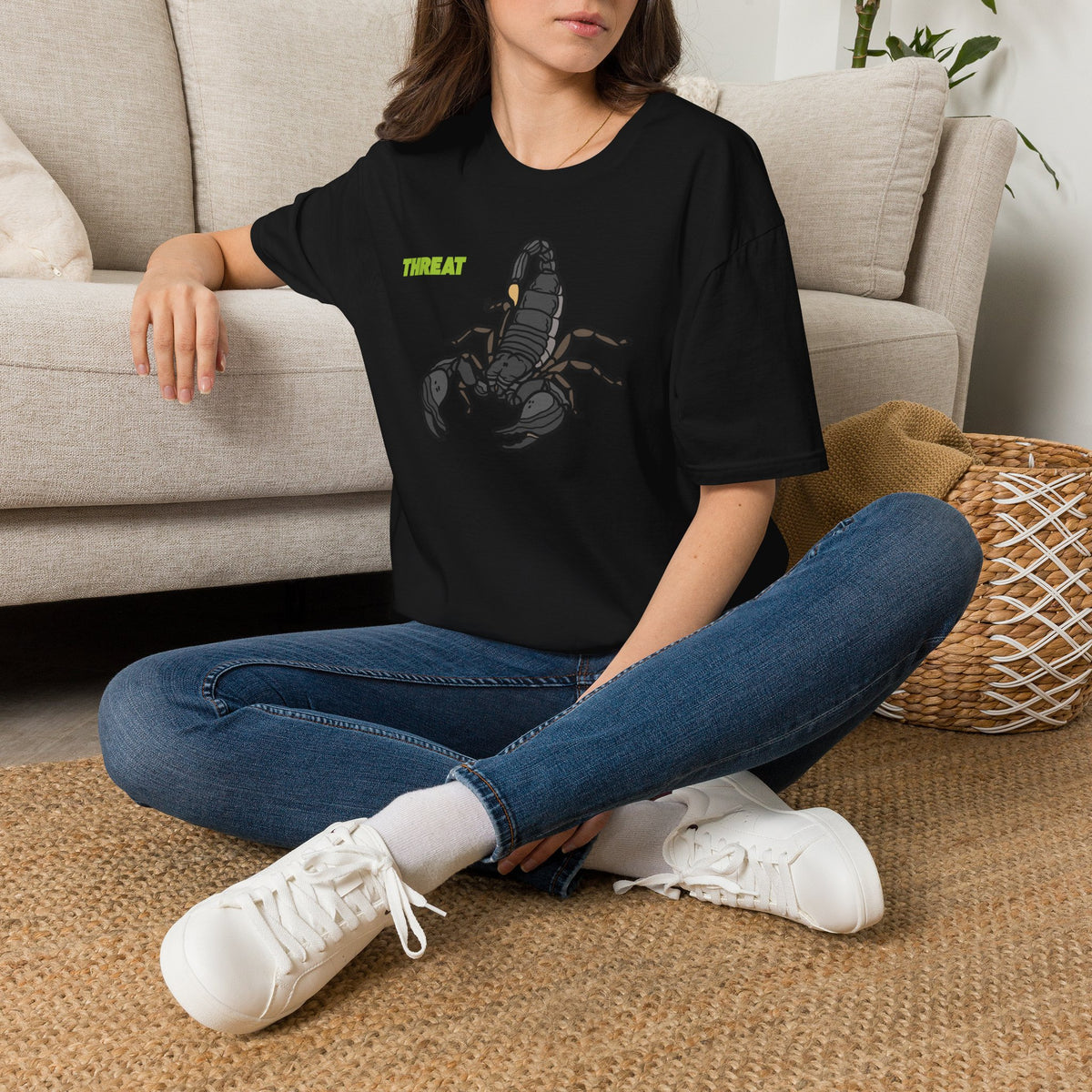 THREAT Scorpion T-Shirt Premium Design SKIALFA Unisex