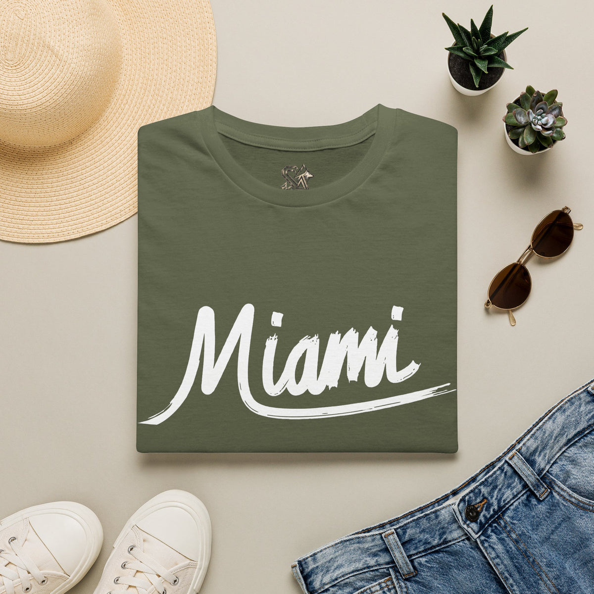 Miami T-Shirt Premium Design SKIALFA Unisex