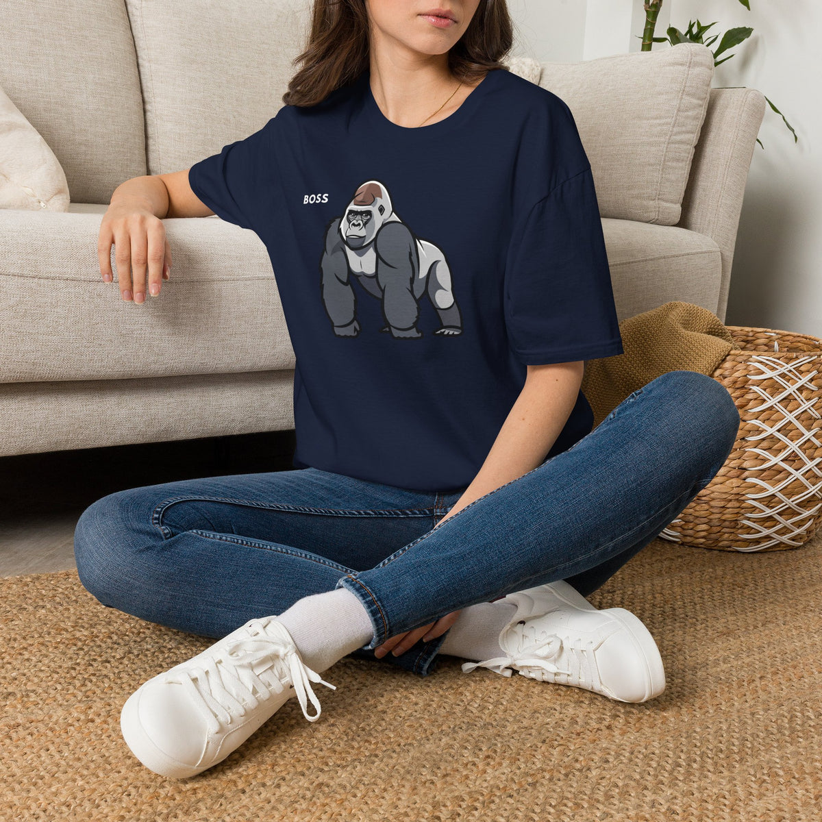 BOSS Gorilla T-Shirt Premium Design SKIALFA Unisex
