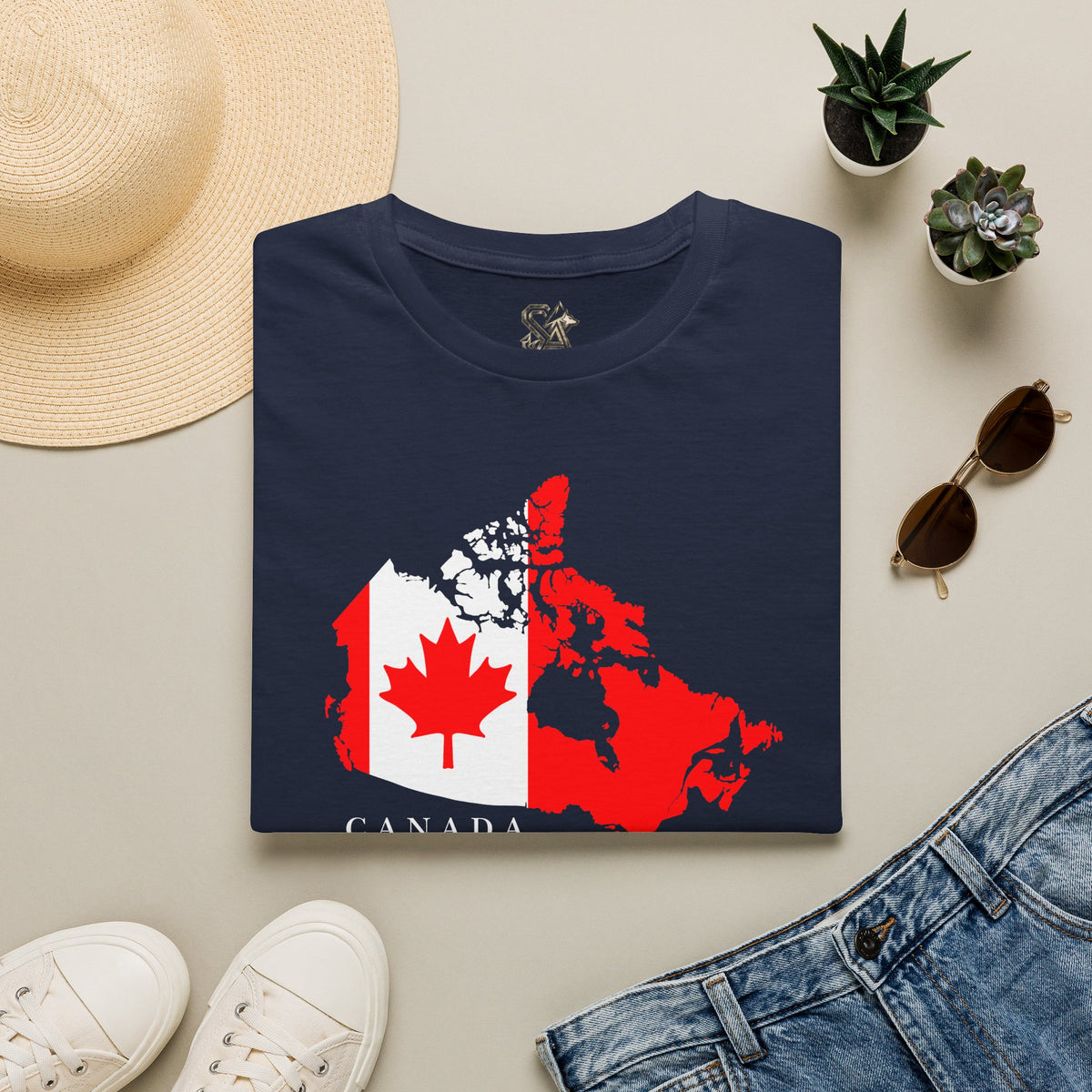 Canada Maple T-Shirt Premium Design SKIALFA Unisex