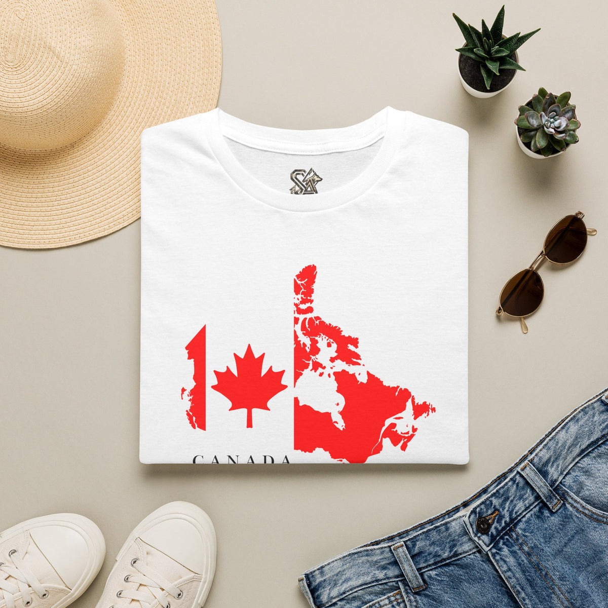 Canada Maple T-Shirt Premium Design SKIALFA Unisex