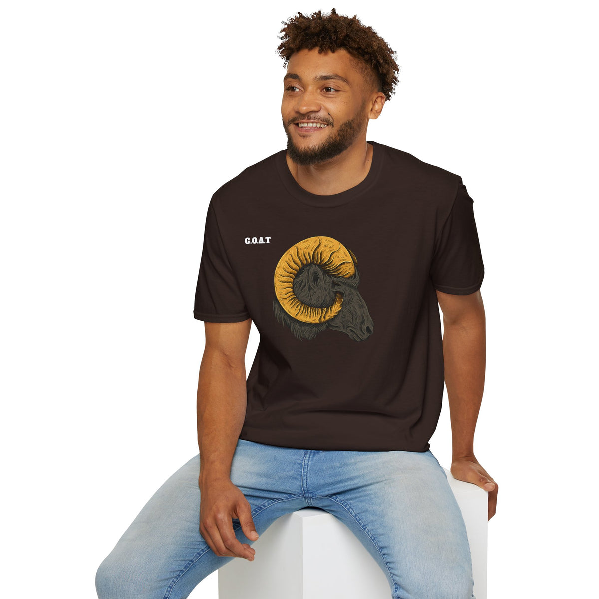 GOAT Goat Head T-Shirt Premium Design SKIALFA Unisex