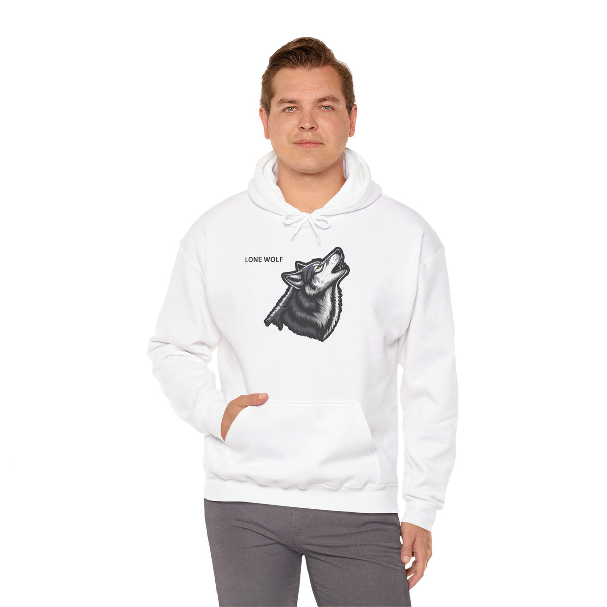 LONE WOLF Hoodie Premium Design SKIALFA Unisex