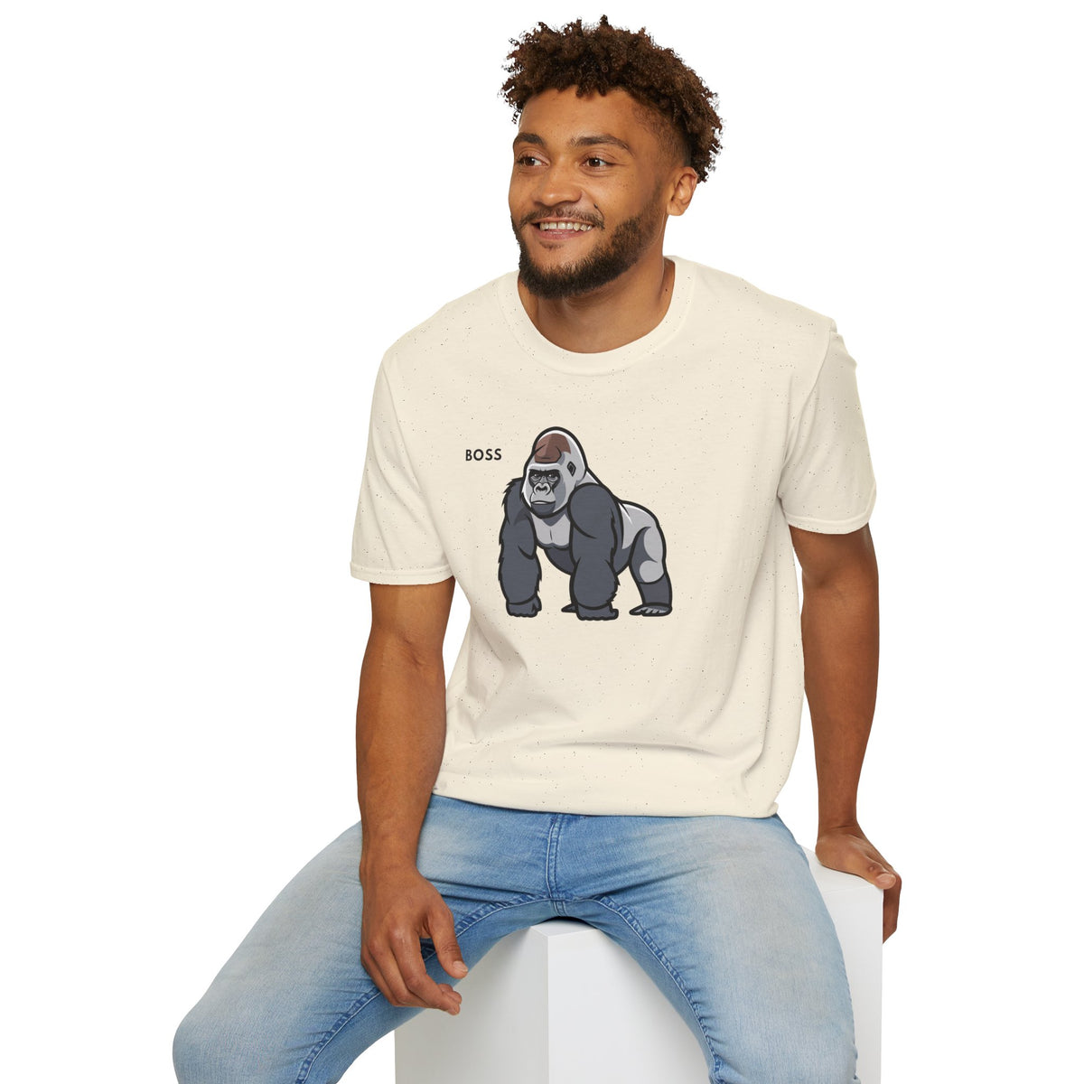 BOSS Gorilla T-Shirt Premium Design SKIALFA Unisex