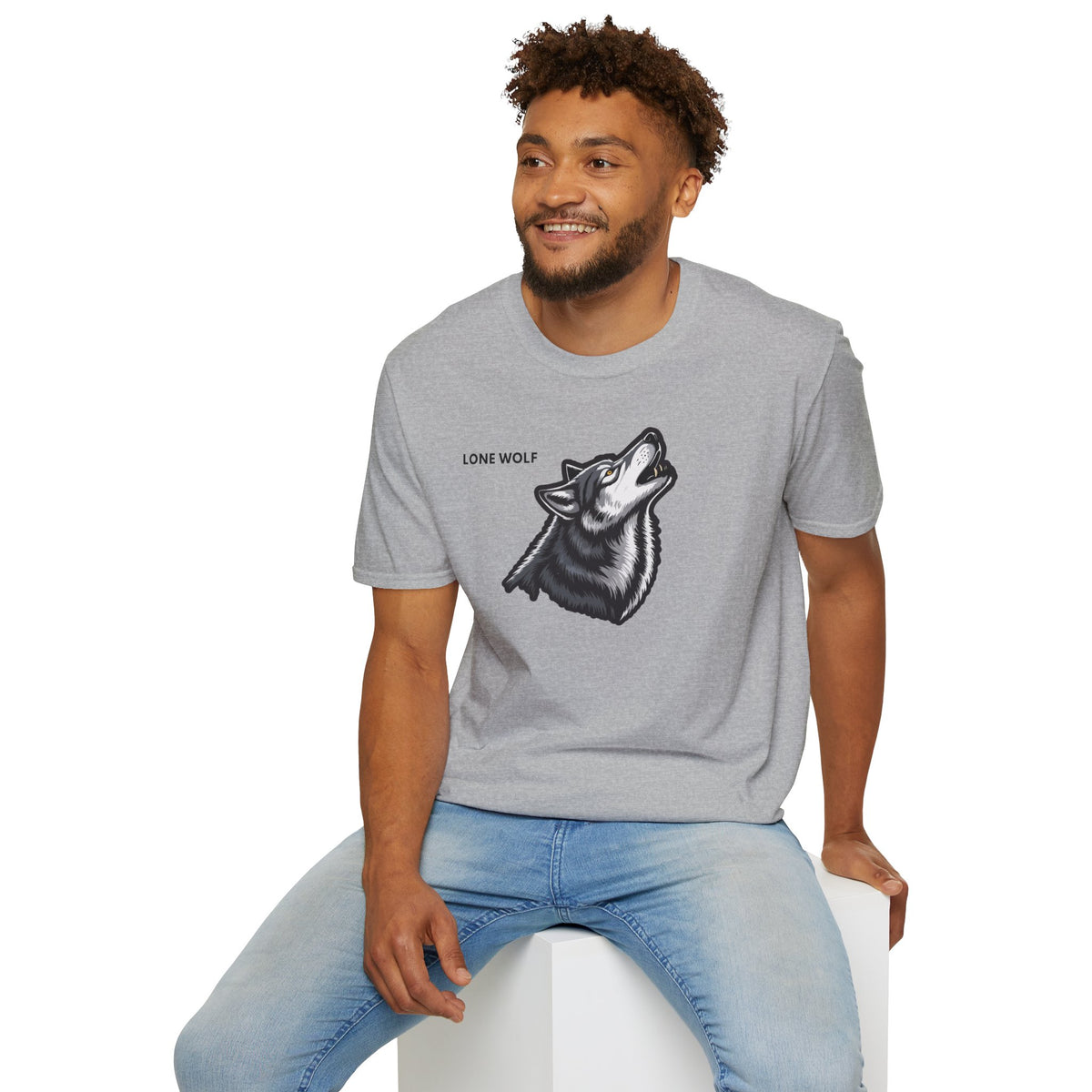 LONE WOLF T-Shirt Premium Design SKIALFA Unisex