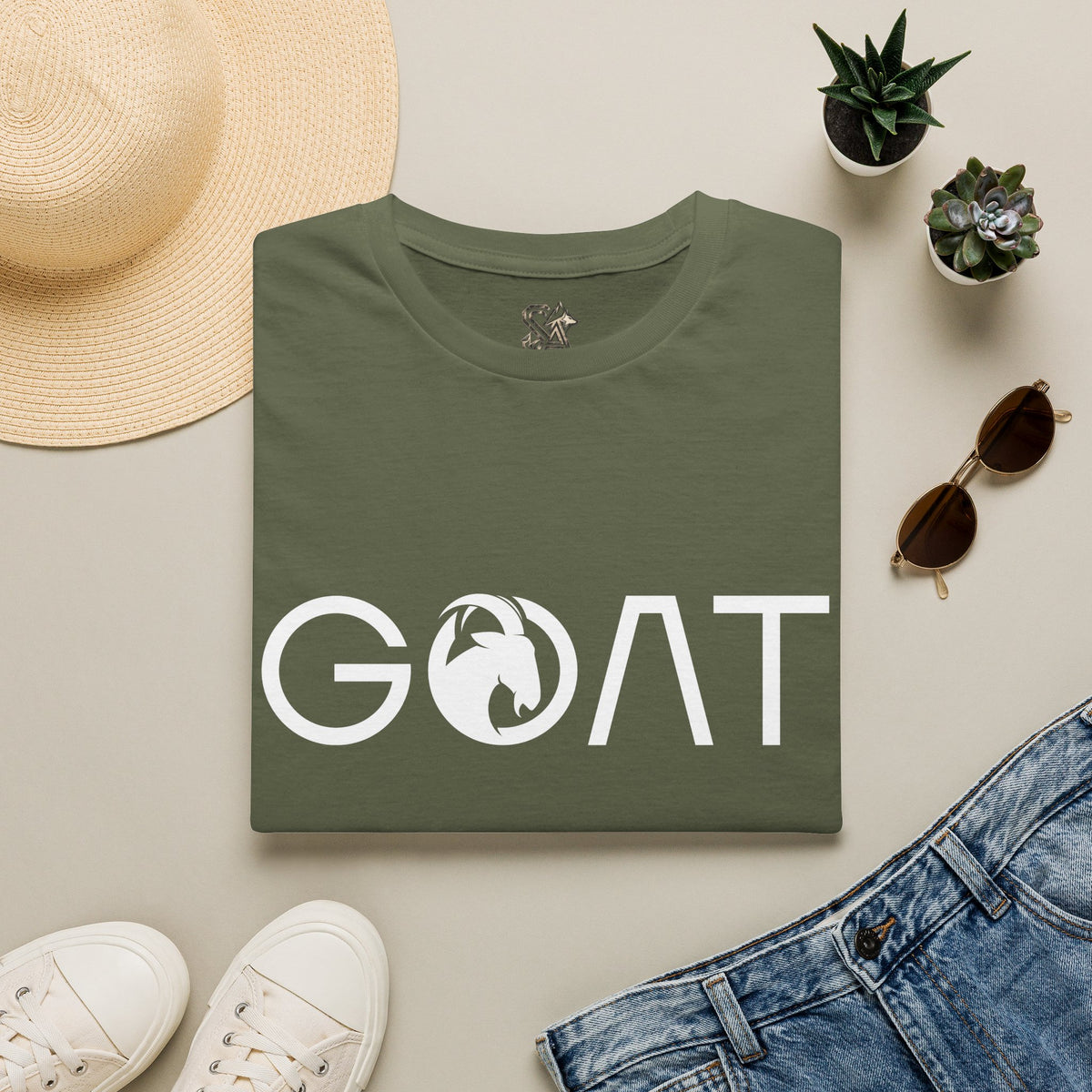 GOAT T-Shirt Premium Design SKIALFA Unisex