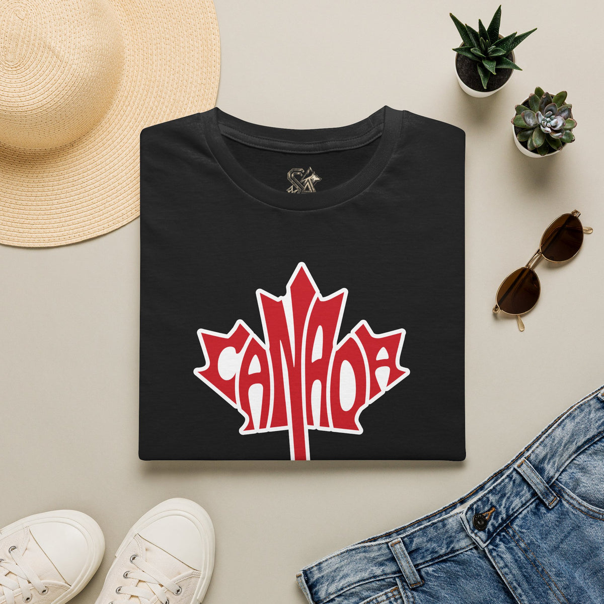 Canada Flag T-Shirt Premium Design SKIALFA Unisex