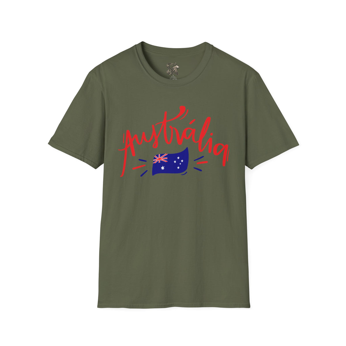 Australia Script Flag T-Shirt Premium Design SKIALFA Unisex