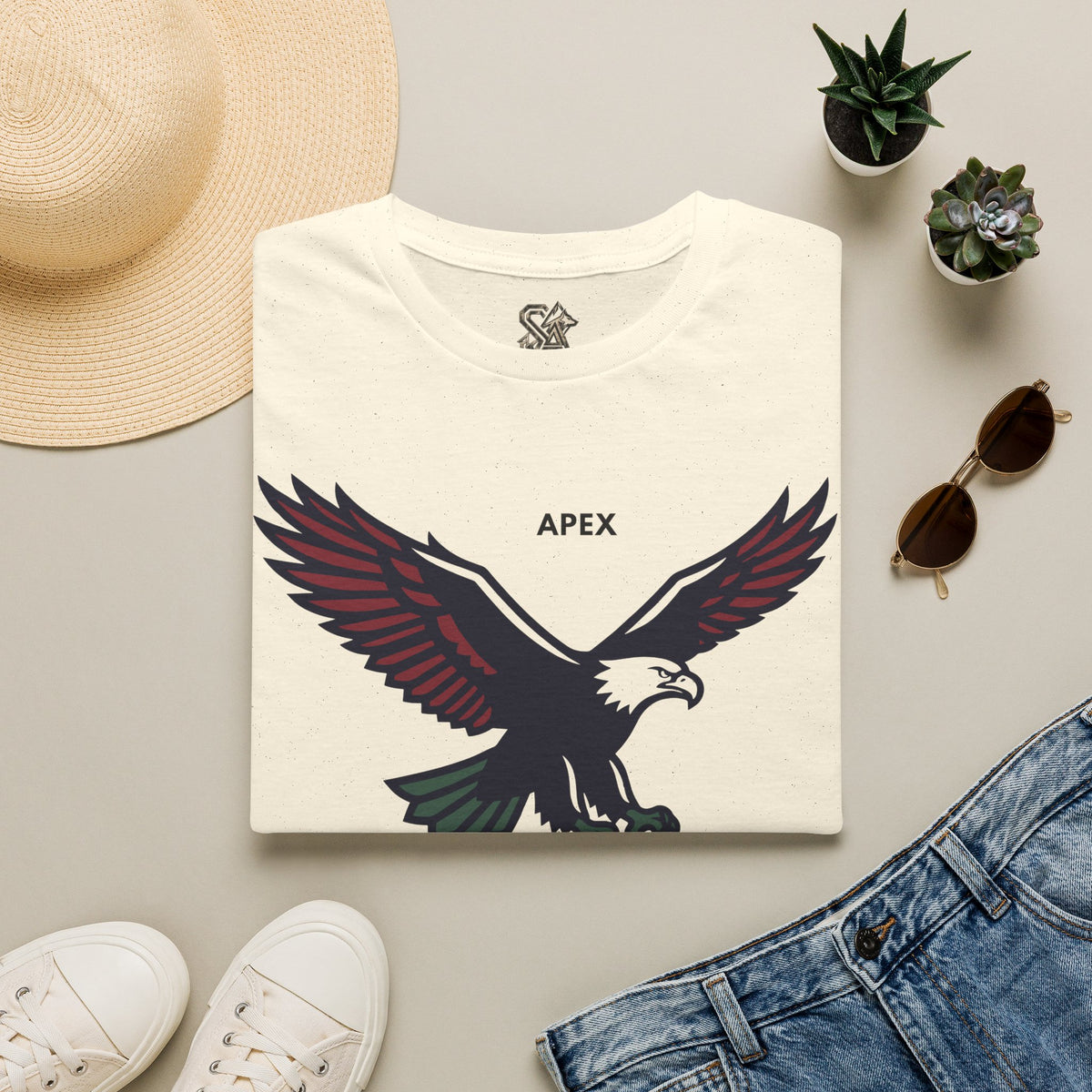 APEX Eagle T-Shirt Premium Design SKIALFA Unisex