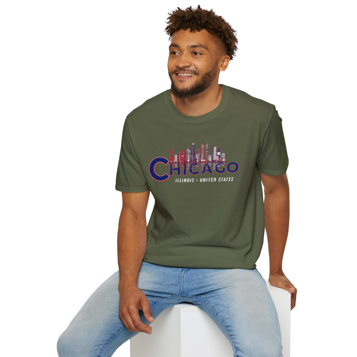 Chicago T-Shirt Premium Design SKIALFA Unisex