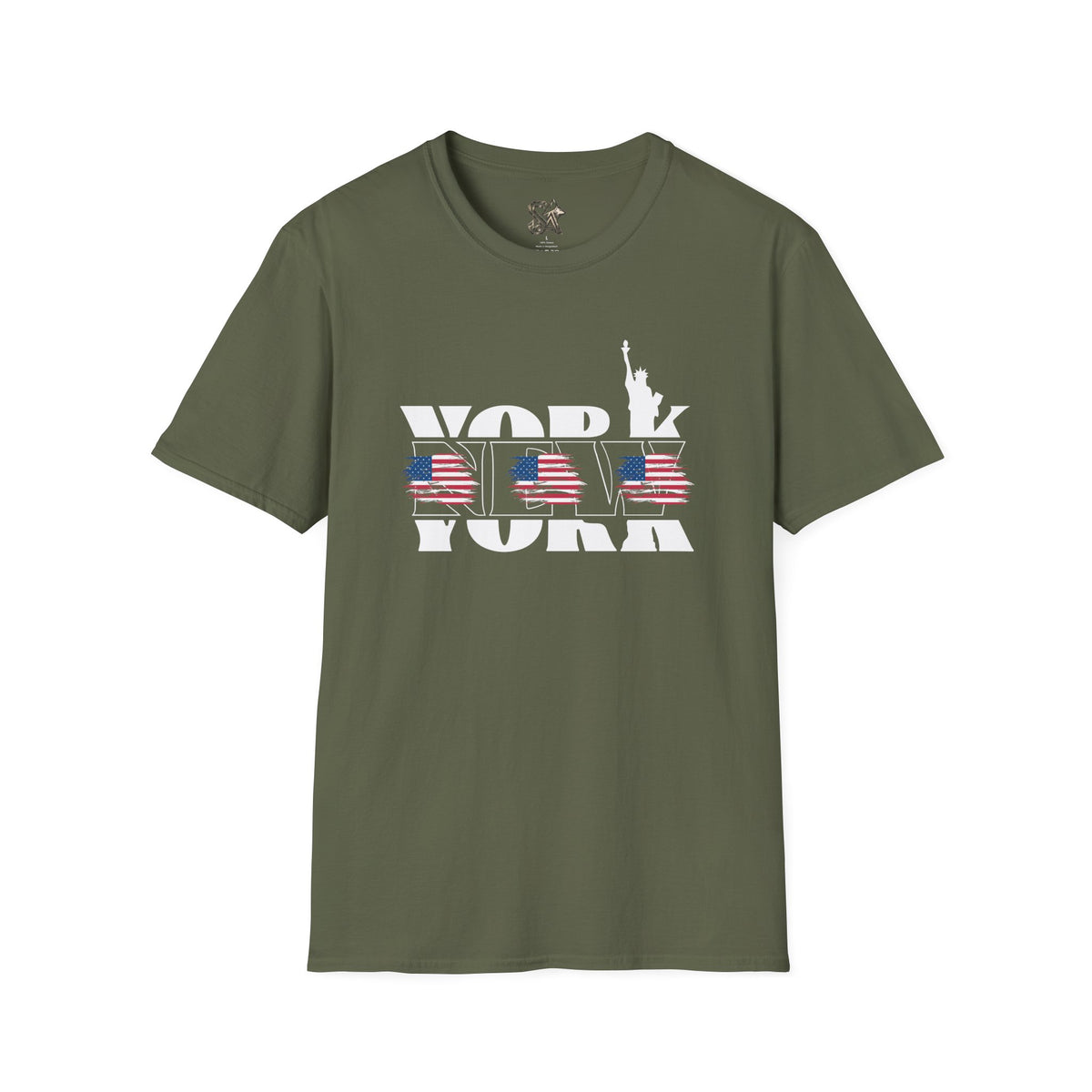 New York American Flag T-Shirt Premium Design SKIALFA Unisex
