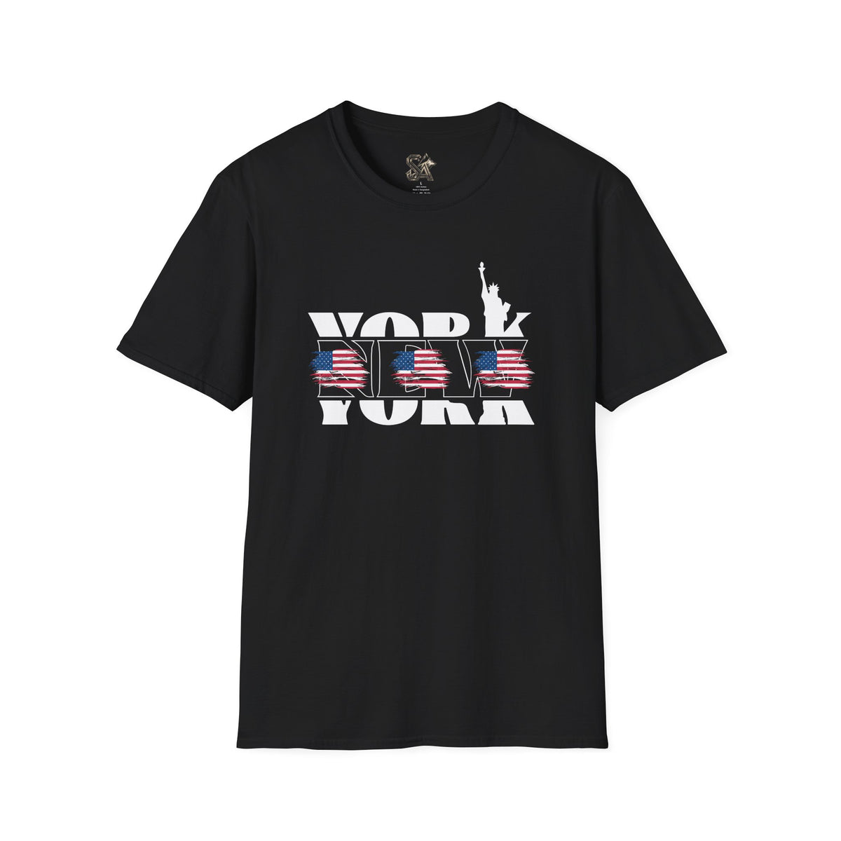 New York American Flag T-Shirt Premium Design SKIALFA Unisex