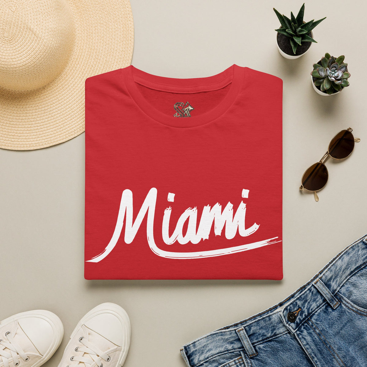 Miami T-Shirt Premium Design SKIALFA Unisex