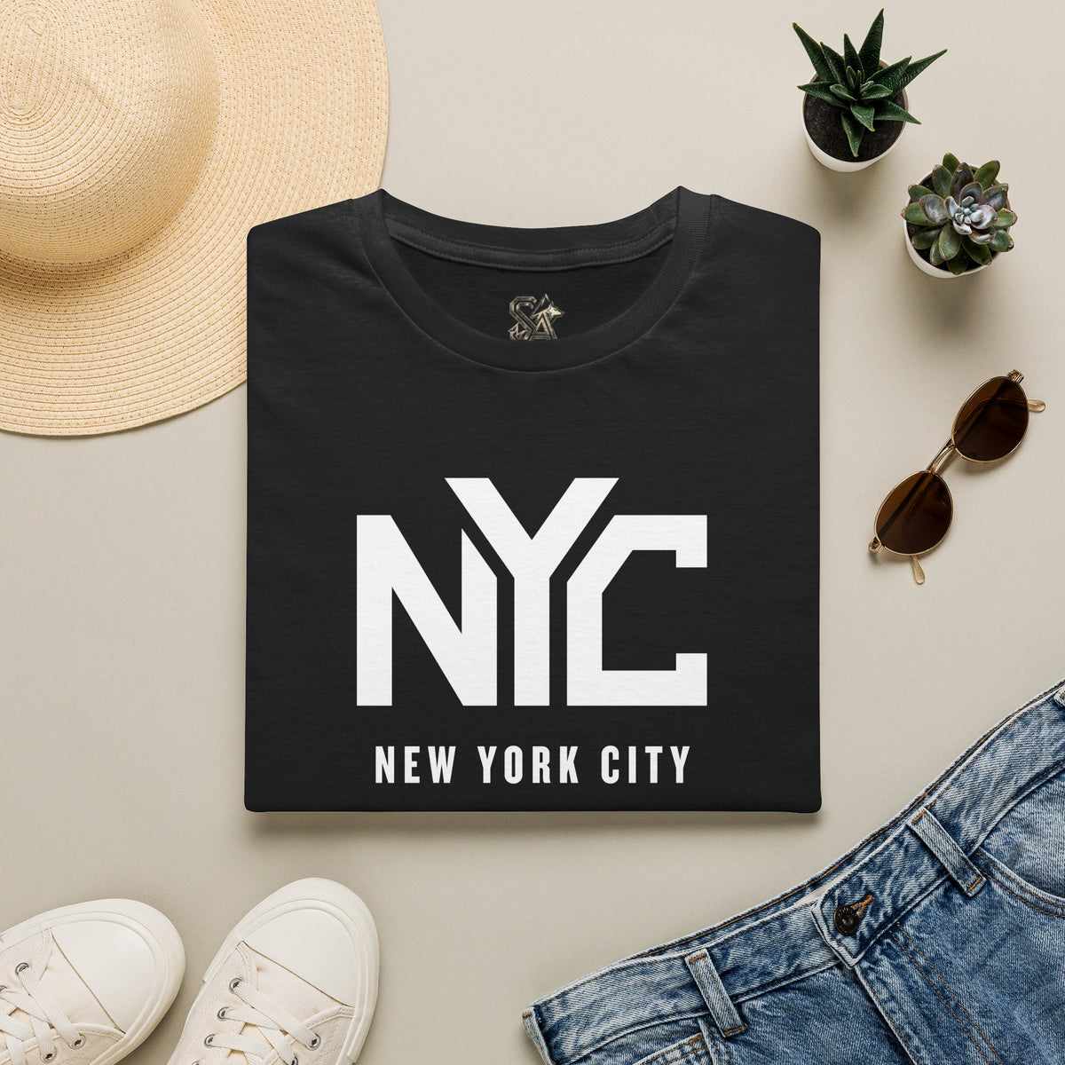 NYC New York City T-Shirt Premium Design SKIALFA Unisex
