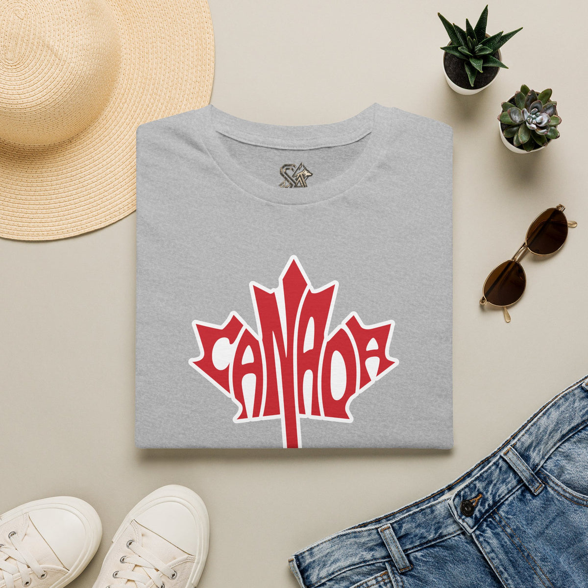 Canada Flag T-Shirt Premium Design SKIALFA Unisex