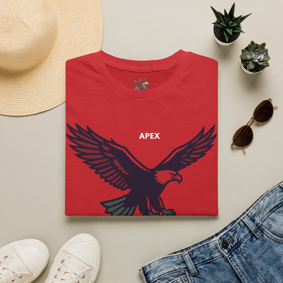 APEX Eagle T-Shirt Premium Design SKIALFA Unisex