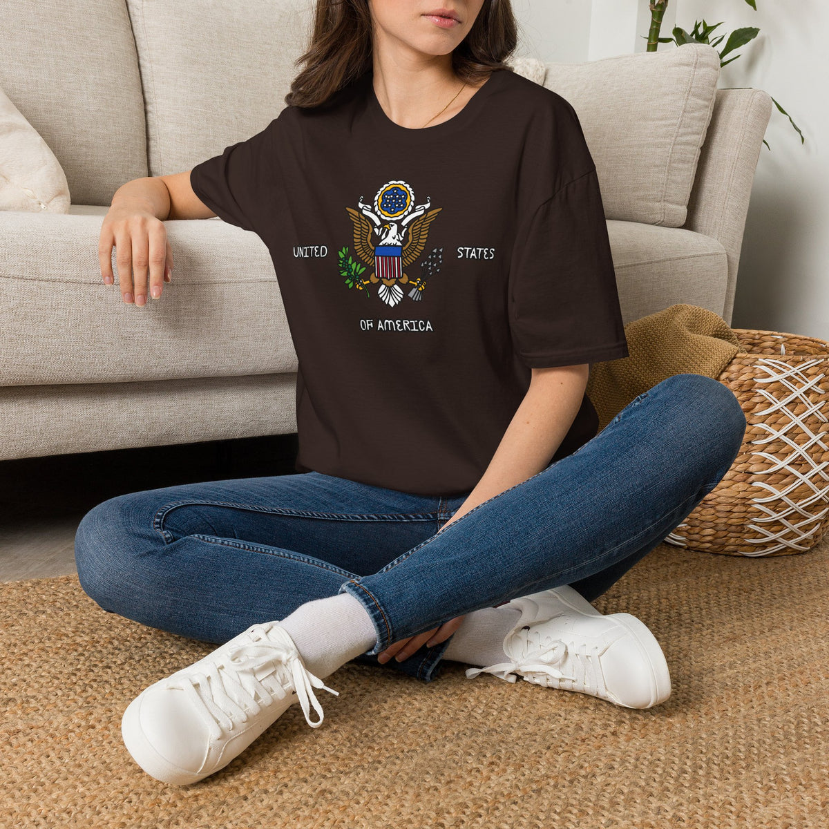United States Of America T-Shirt Premium Design SKIALFA Unisex