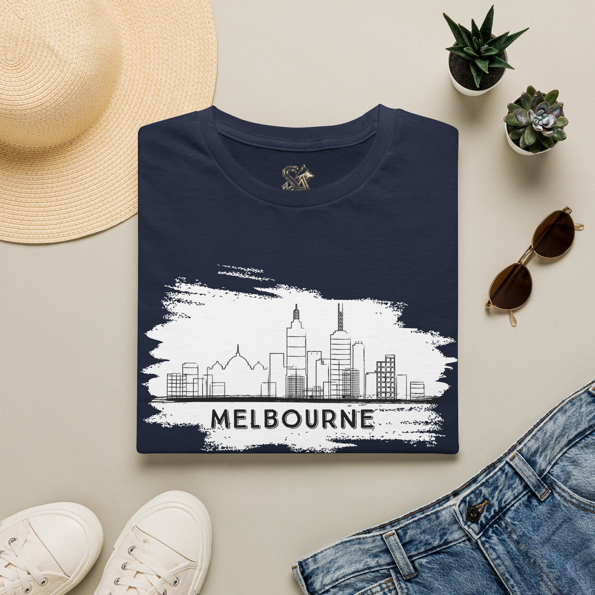 MELBOURNE Australia T-Shirt Premium Design SKIALFA Unisex