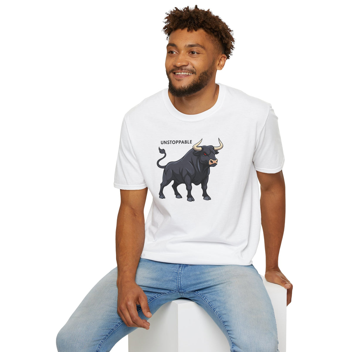 UNSTOPPABLE Bull T-Shirt Premium Design SKIALFA Unisex