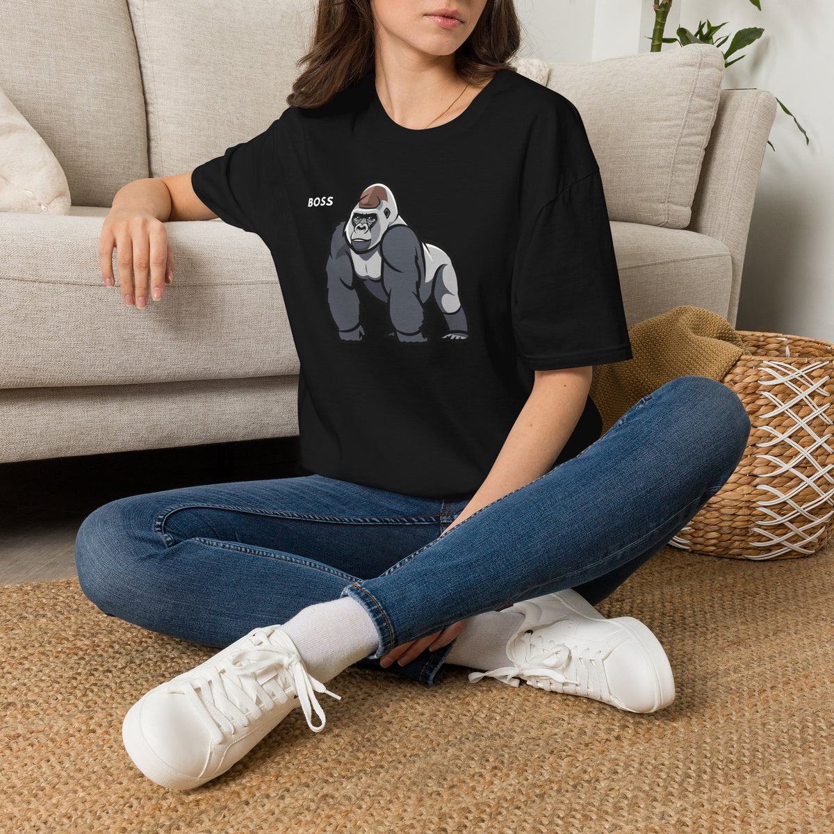 BOSS Gorilla T-Shirt Premium Design SKIALFA Unisex
