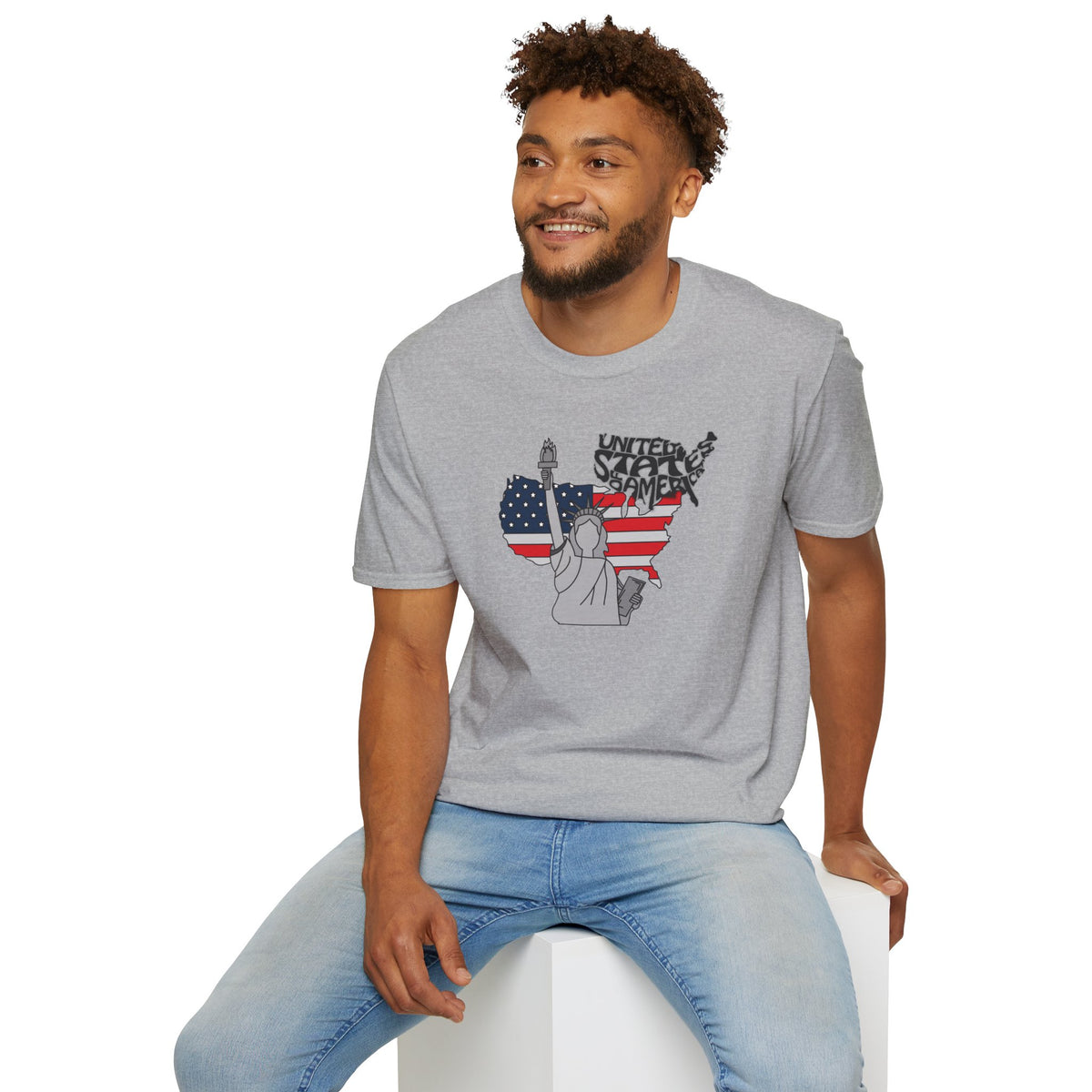 United States America T-Shirt Premium Design SKIALFA Unisex