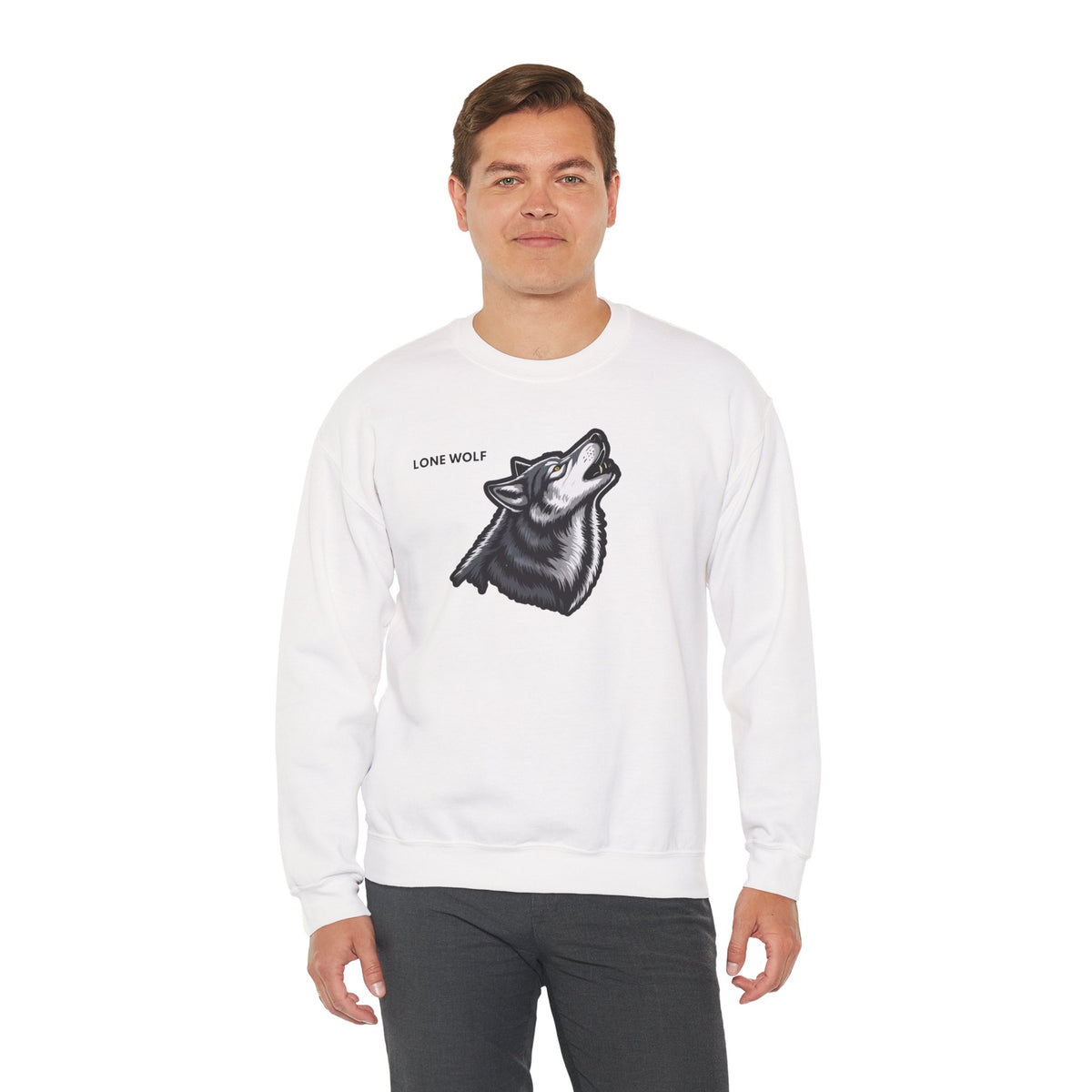 LONE WOLF Sweatshirt Premium Design SKIALFA Unisex