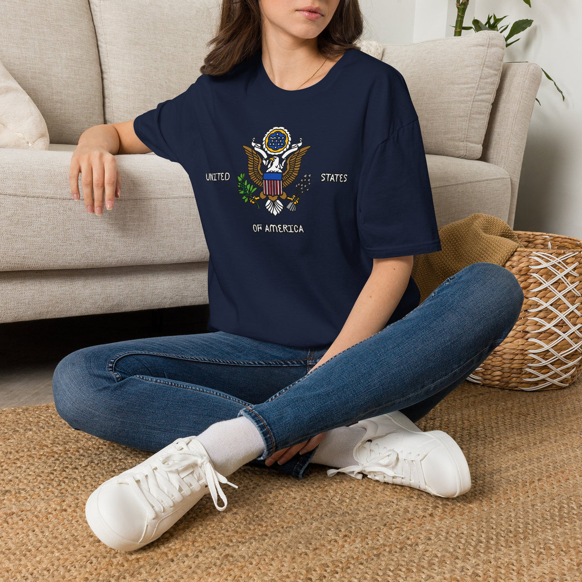United States Of America T-Shirt Premium Design SKIALFA Unisex