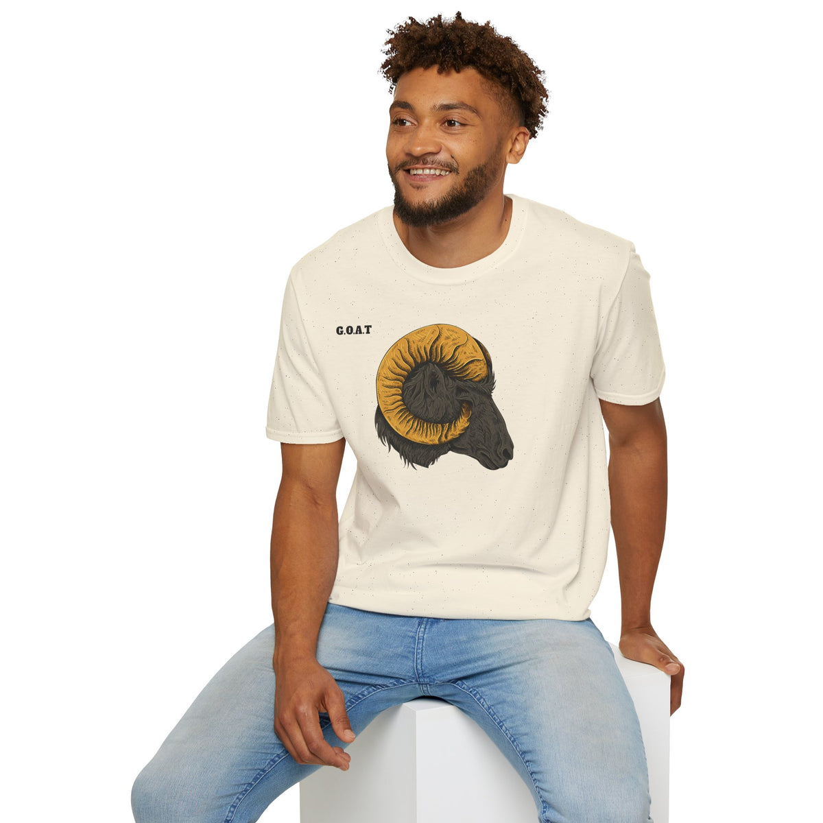 GOAT Goat Head T-Shirt Premium Design SKIALFA Unisex