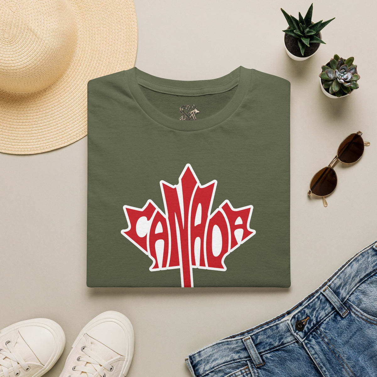 Canada Flag T-Shirt Premium Design SKIALFA Unisex