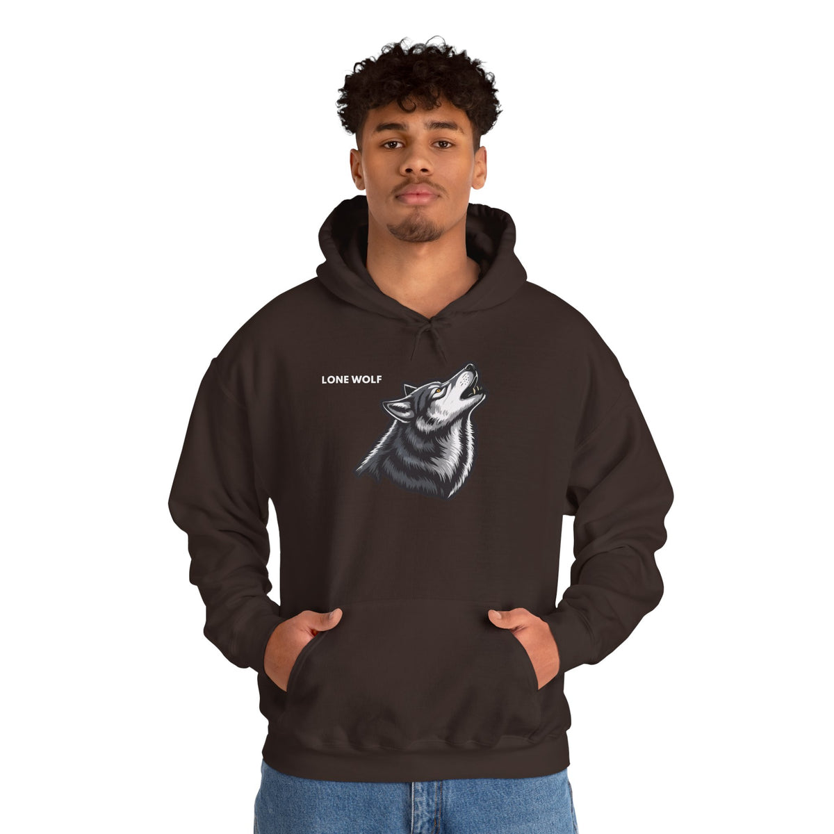 LONE WOLF Hoodie Premium Design SKIALFA Unisex