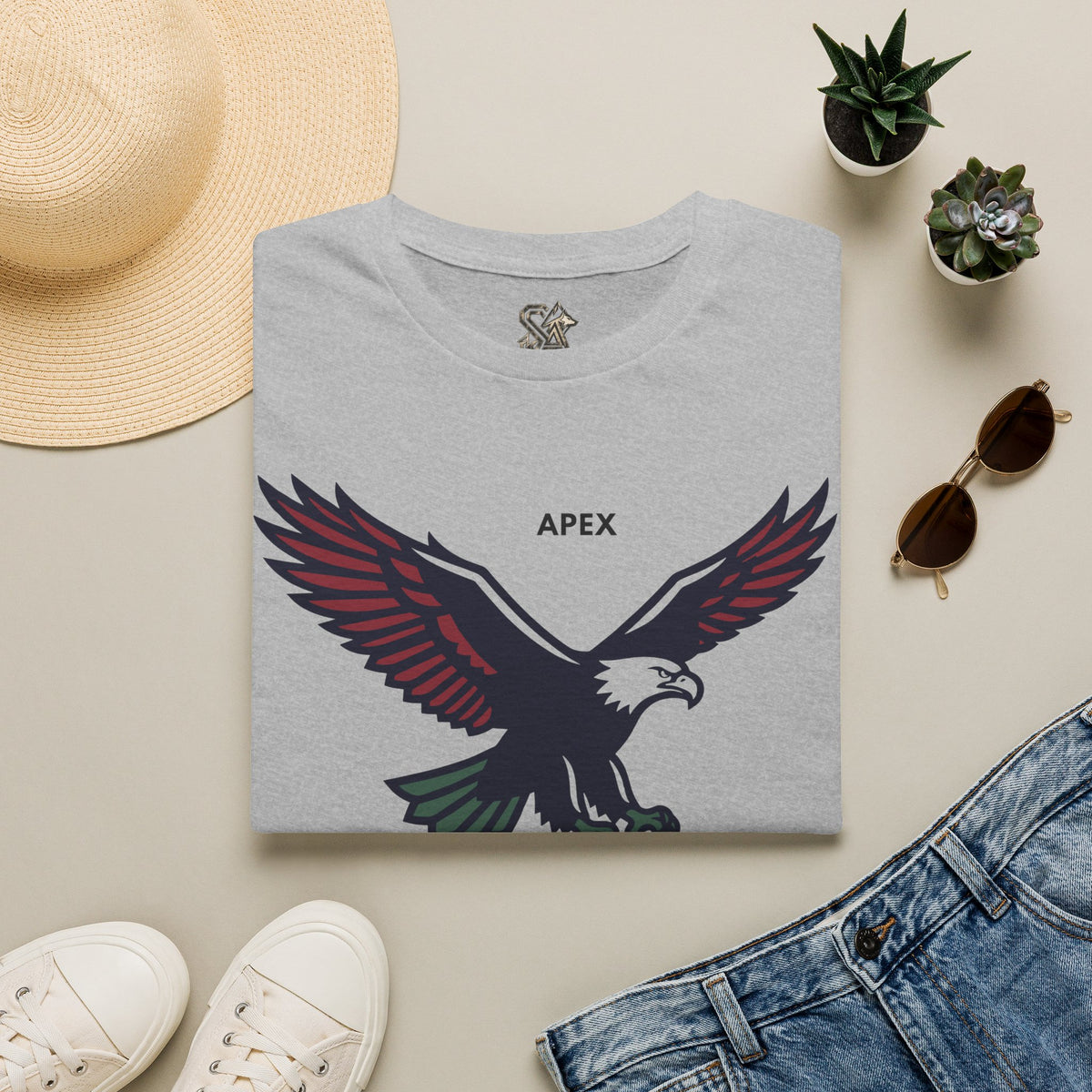 APEX Eagle T-Shirt Premium Design SKIALFA Unisex