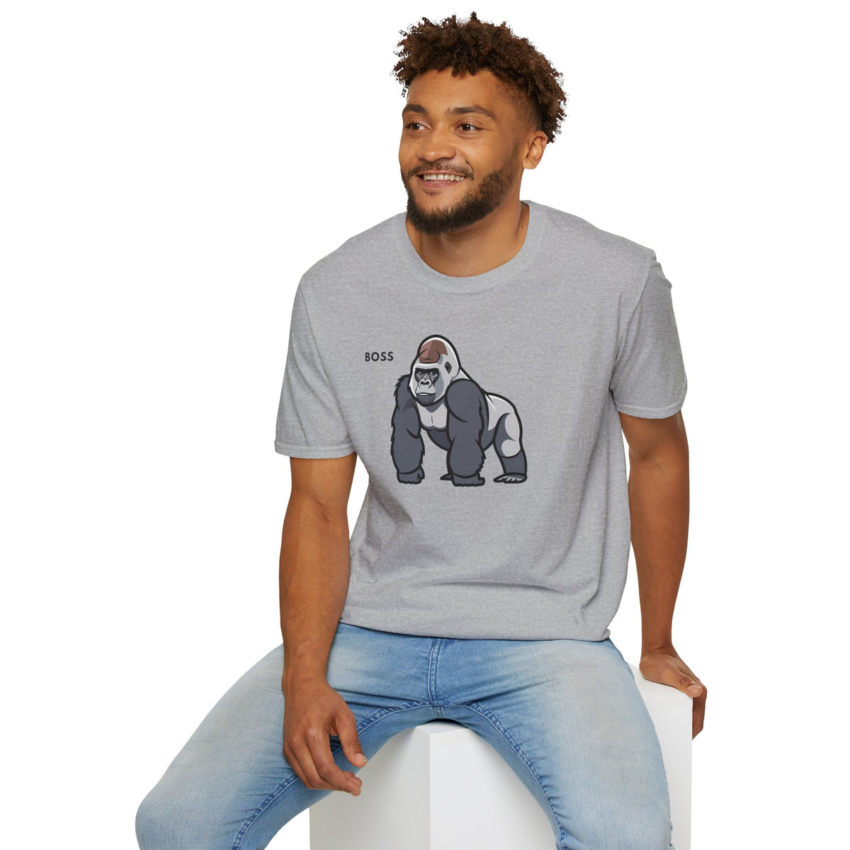 BOSS Gorilla T-Shirt Premium Design SKIALFA Unisex