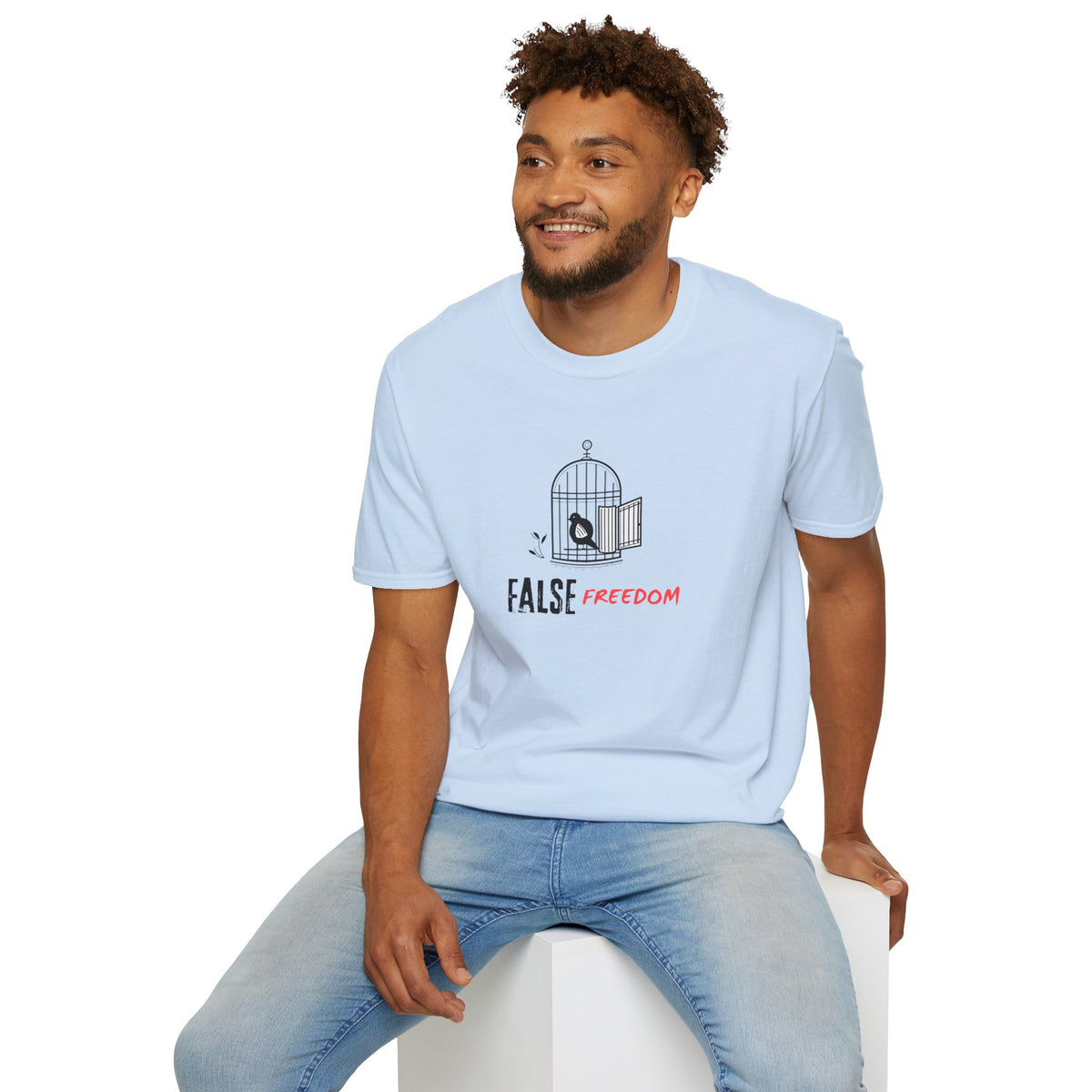 FALSE FREEDOM T-Shirt Premium Design SKIALFA Unisex