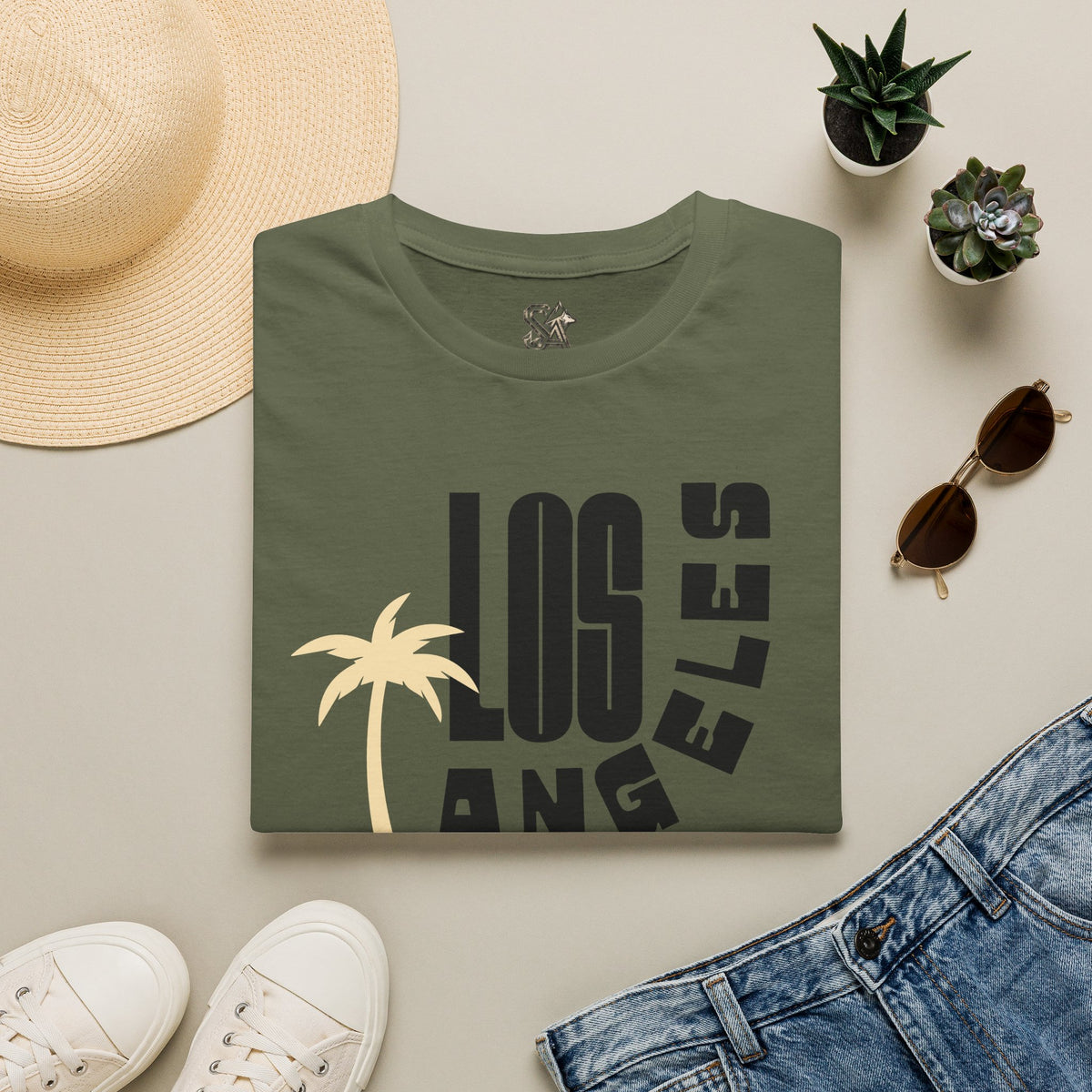 LOS ANGELES T-Shirt Premium Design SKIALFA Unisex