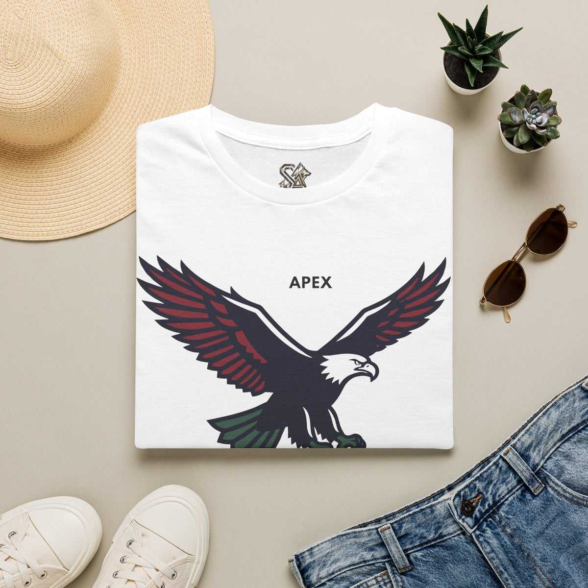 APEX Eagle T-Shirt Premium Design SKIALFA Unisex