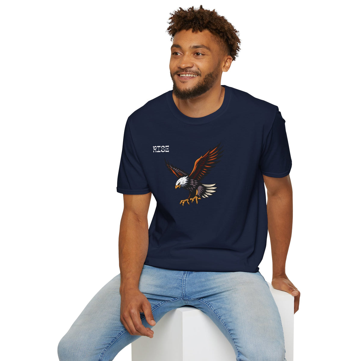 RISE Eagle T-Shirt Premium Design SKIALFA Unisex