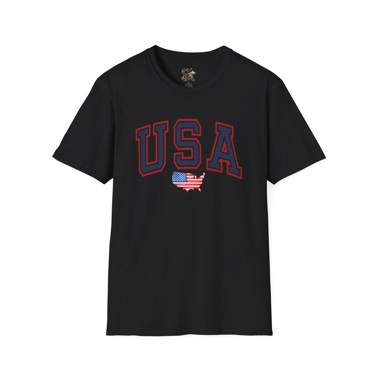 USA Flag T-Shirt Premium Design SKIALFA Unisex