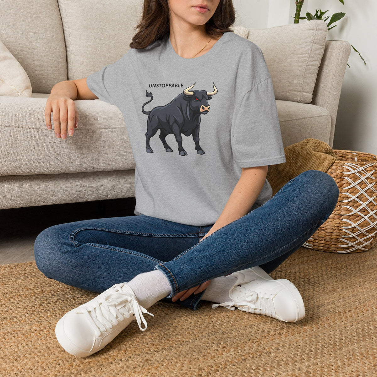 UNSTOPPABLE Bull T-Shirt Premium Design SKIALFA Unisex
