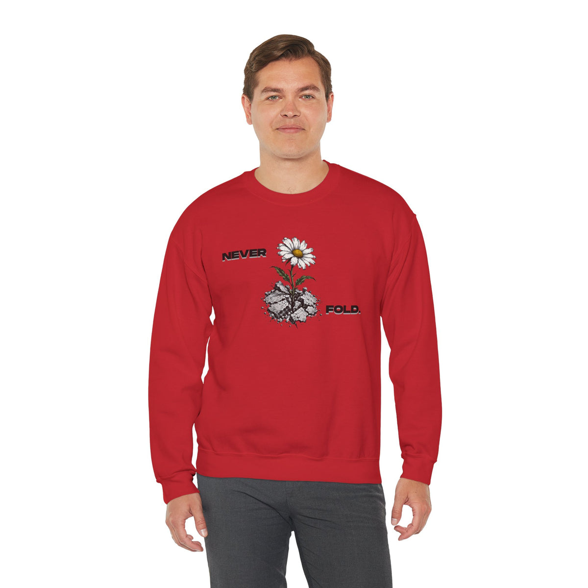 NEVER FOLD Sweatshirt Premium Design SKIALFA Unisex