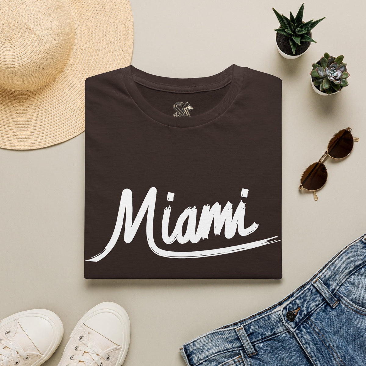 Miami T-Shirt Premium Design SKIALFA Unisex