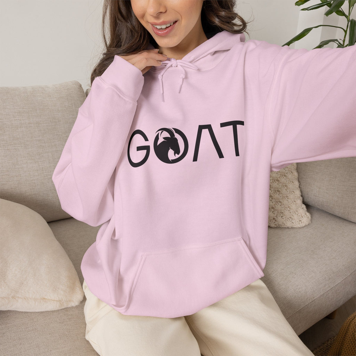 G.O.A.T. Hoodie Premium Design SKIALFA Unisex